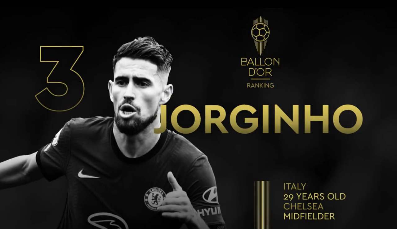 Pallone d’oro 2021, vince Messi: sul podio Jorginho, è terzo